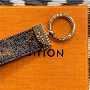 Louis Vuitton Monogrammed Dragonne Key Holder (M65221)